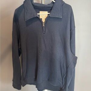 St. John's Bay Navy Half-Zip Pullover Sweater